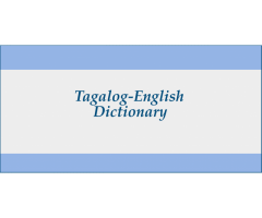 Tagalog/English Dictionary
