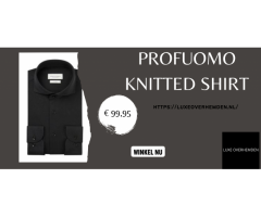 Stijlvol en verfijnd: Profuomo Knitted Shirt | Luxe Overhemden