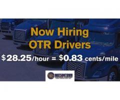 OTR Drivers Starting at $1800 Per Week