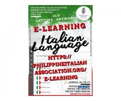 E-learning italian language
