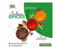 Order Natural Indian Spices In Wholesale Price At Adinath Trading Company