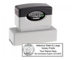 Buy MaxLight Premium Pre-Inked Alabama Notary Stamp