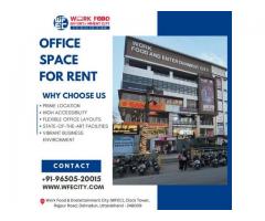 Which commercial areas are ideal for office space in Dehradun ?