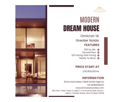 Discover Your Dream Home in Omicron 1A, Greater Noida. With Shiva Associates Real Estate Agency.