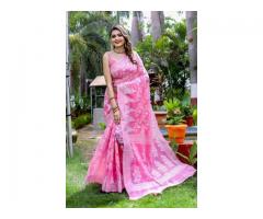 Stunning Jamdani Sarees Online At Mirraw