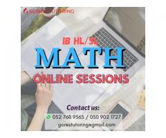 Wellington gems maths IB HL SL private tutoring classes JLT