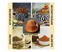 Organic Healthy Powders Combo 5 Types of Podis Ramadevi Foods