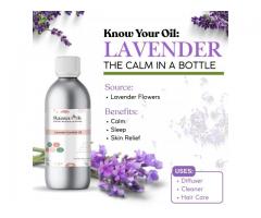 Raasa Oils 100% Pure Lavender Essential Oil – For Relaxation, Sleep & Skin Care