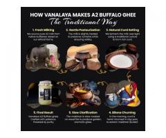 Order Fresh Online Buffalo Ghee by Vanalaya Pure, Healthy Wholesome