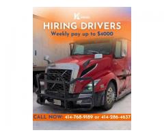 CDL Reefer Driver bring home weekly $2100 to $3500