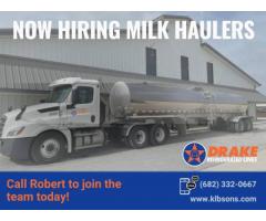 BEST PAY IN THE AREA-CDL-A HOME DAILY-MILK HAUL/NEW 2026 ACCOUNT