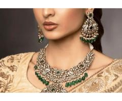 American Diamond Stones Bridal Necklace