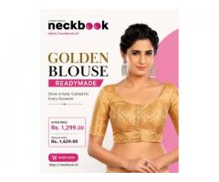 Buy Golden Blouse Readymade Online at Best Price